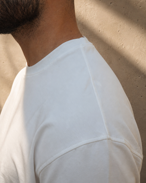 VELEN White Boxy Cropped Tee