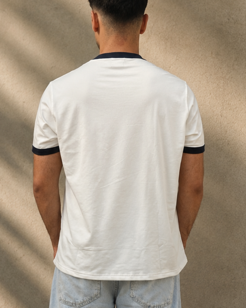 VELEN Ringer Tee — White