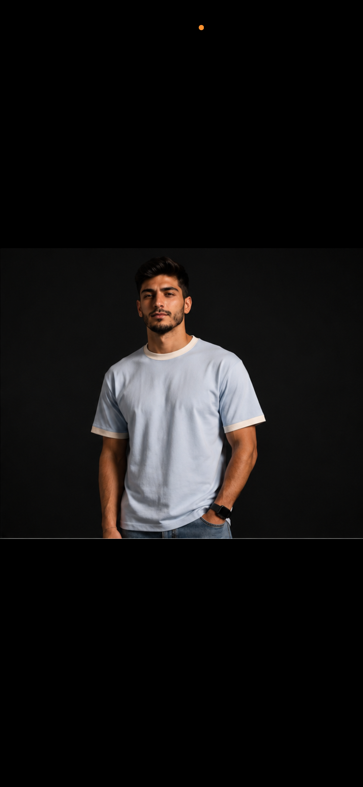Sky Blue Ringer tee